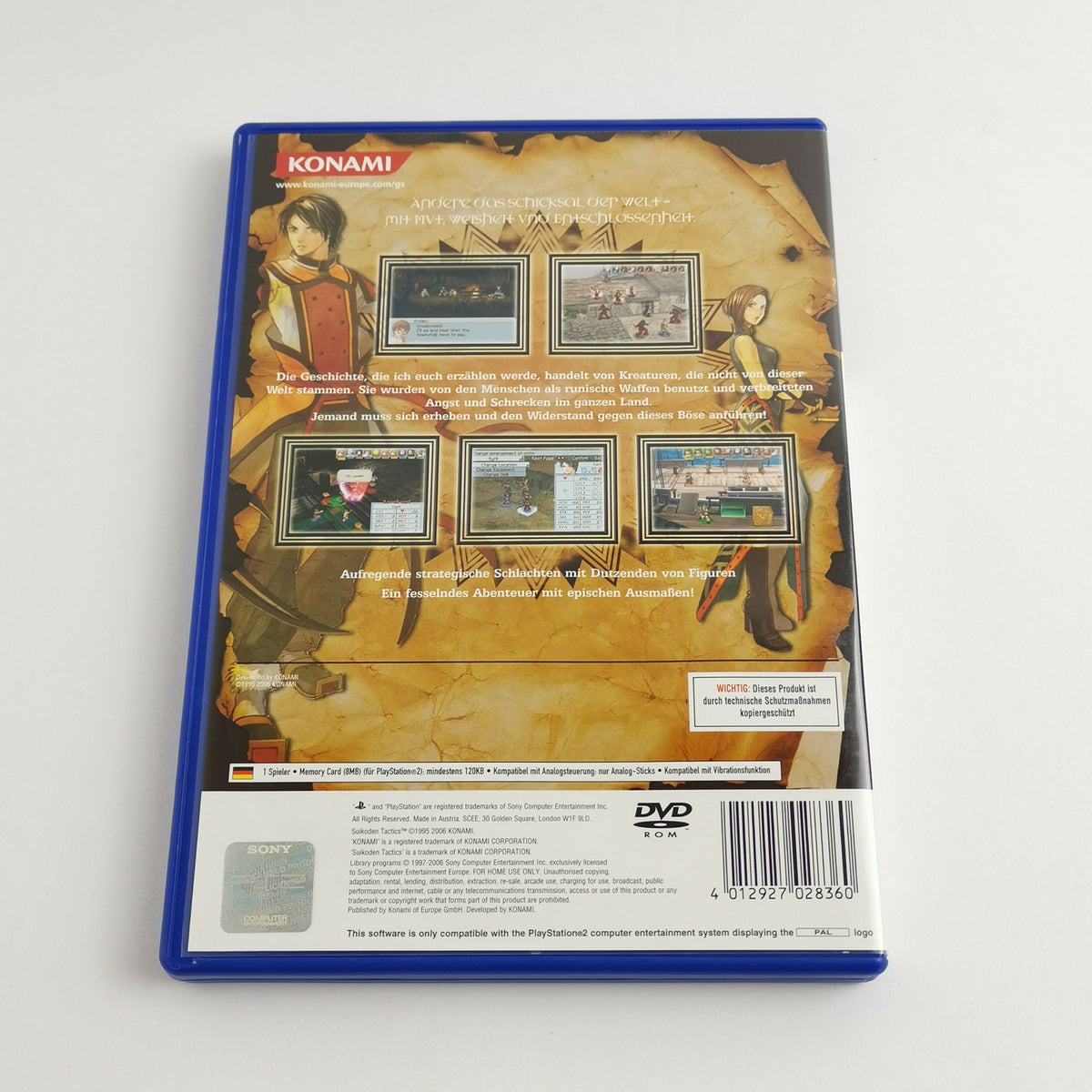 Sony Playstation 2 Spiel – Suikoden Tactics mit Lösungsbuch
