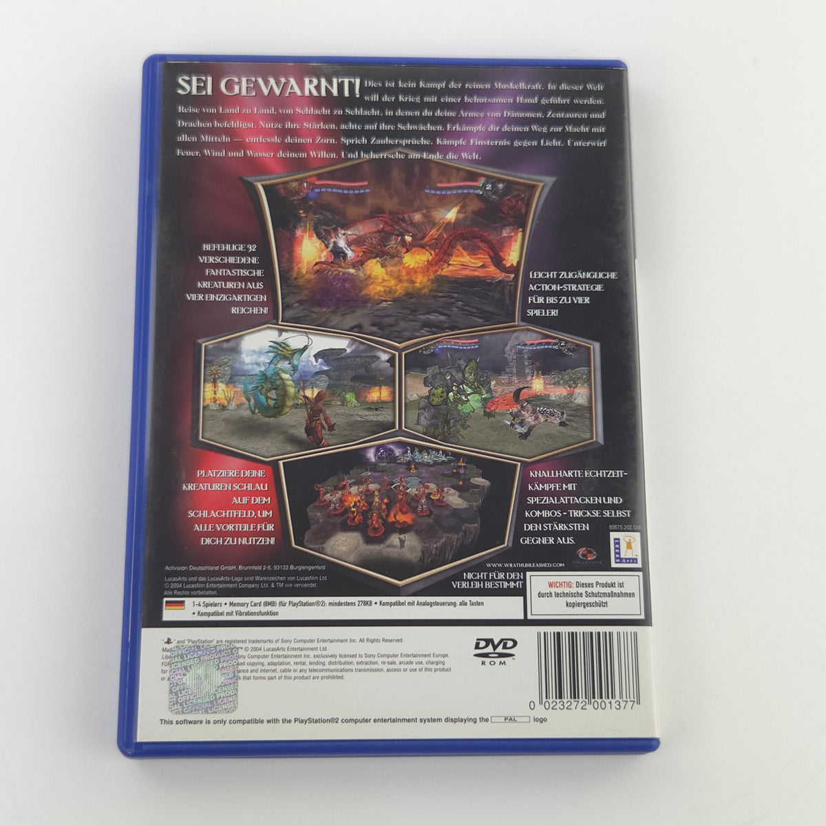 PlayStation 2 Spiel Wrath Unleashed OVP PAL