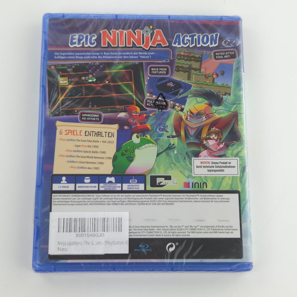 PlayStation 4 Spiel Ninja Jaja Maru OVP