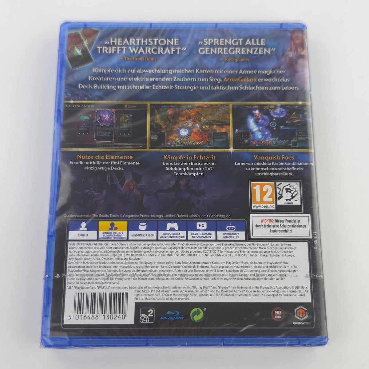 Playstation 4 Spiel Arma Gallant Neu Sealed PAL