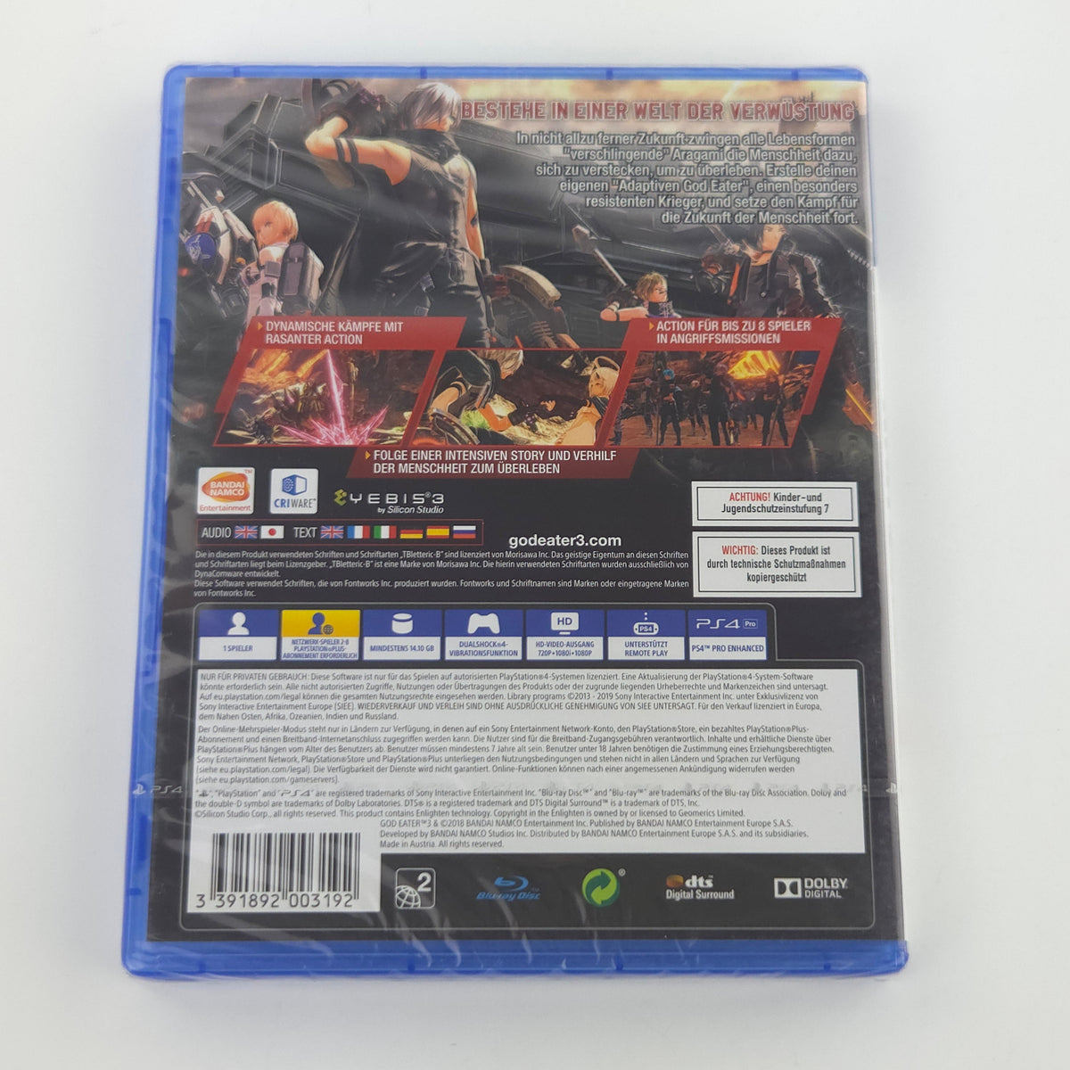 PlayStation 4 Spiel God Eater 3 Neu OVP