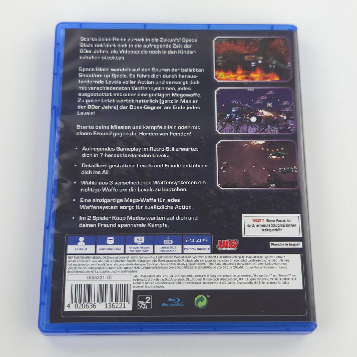 Sony Playstation 4 Spiel: Space Blaze - PS4 OVP Bluray (PAL DE)