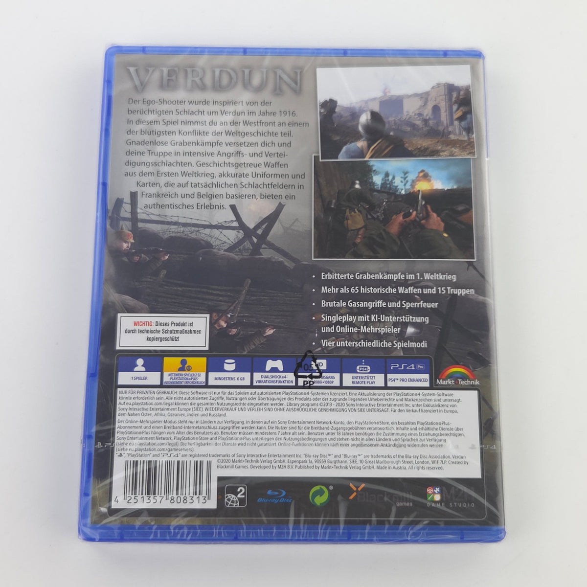 PlayStation 4 Spiel Verdun NEU OVP USK18