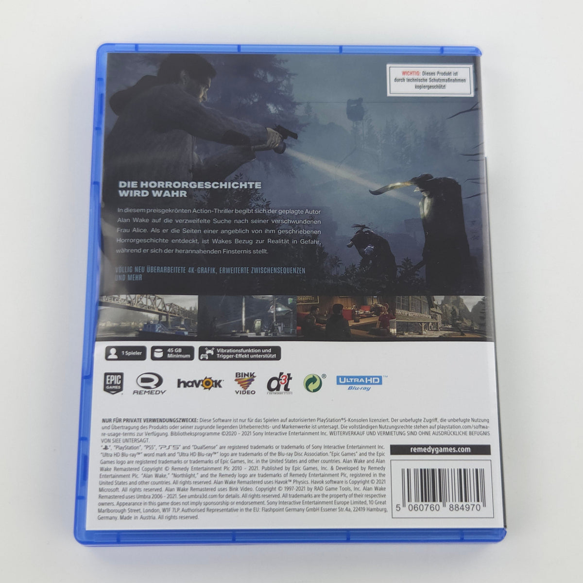 Sony Playstation 5 Spiel: Alan Wake Remastered - PS5 OVP Bluray CD (PAL DE)