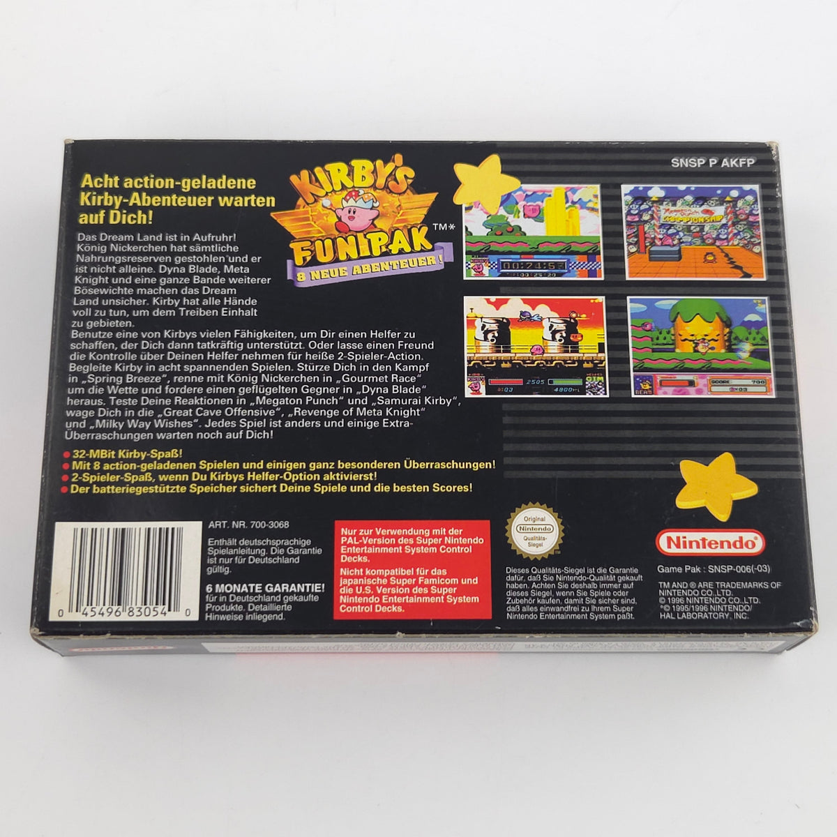 Super Nintendo Spiel Kirby´s Funpak SNES OVP PAL EUR
