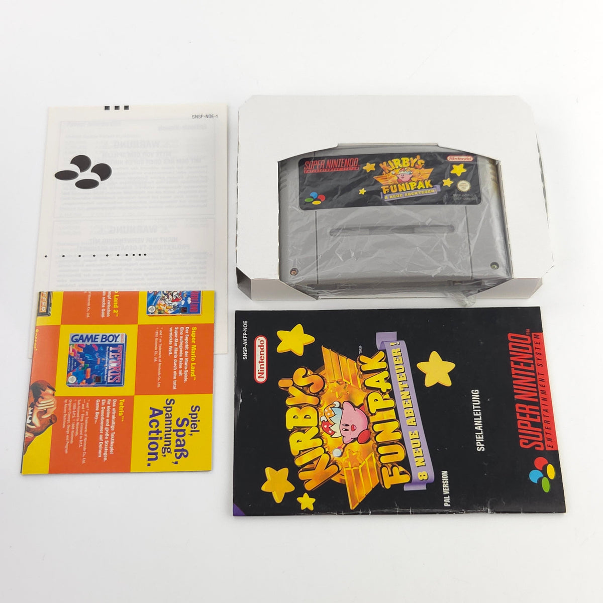 Super Nintendo Spiel Kirby´s Funpak SNES OVP PAL EUR