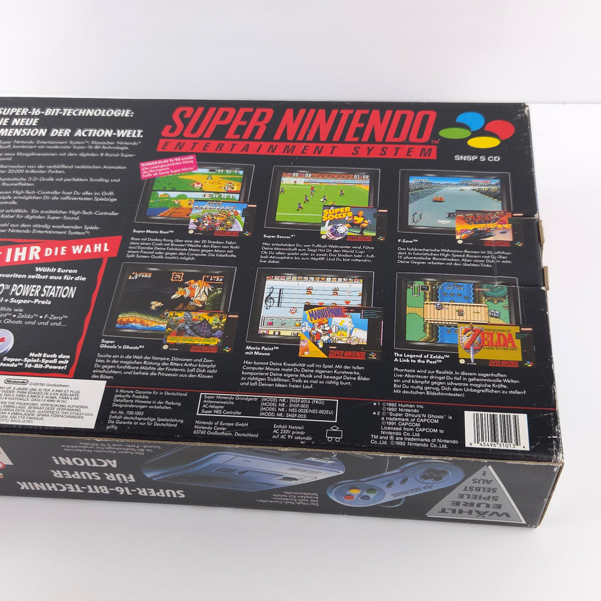 Super Nintendo Konsole – SNES Power Station (OVP PAL)
