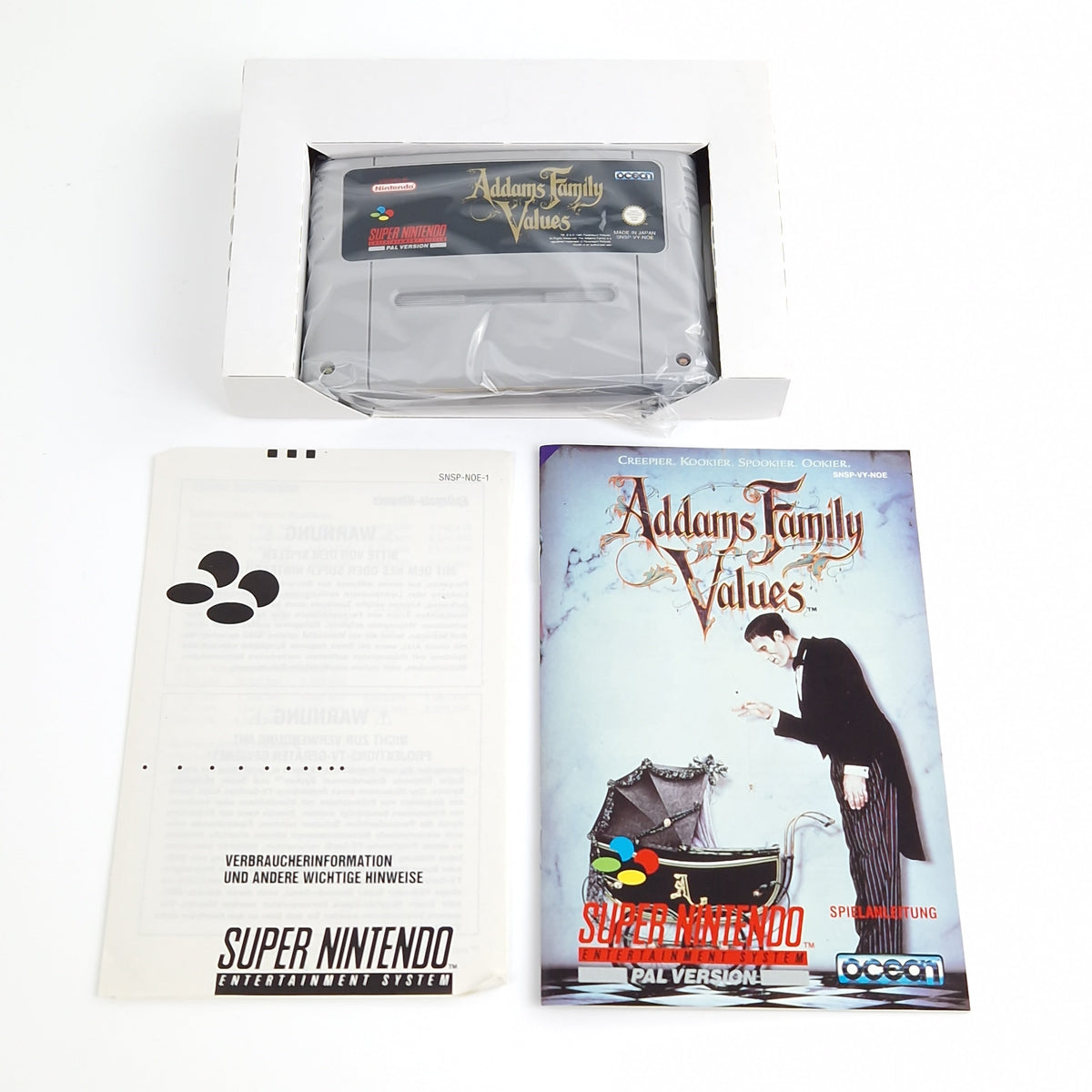 Super Nintendo Spiel – Addams Family Values (OVP PAL)