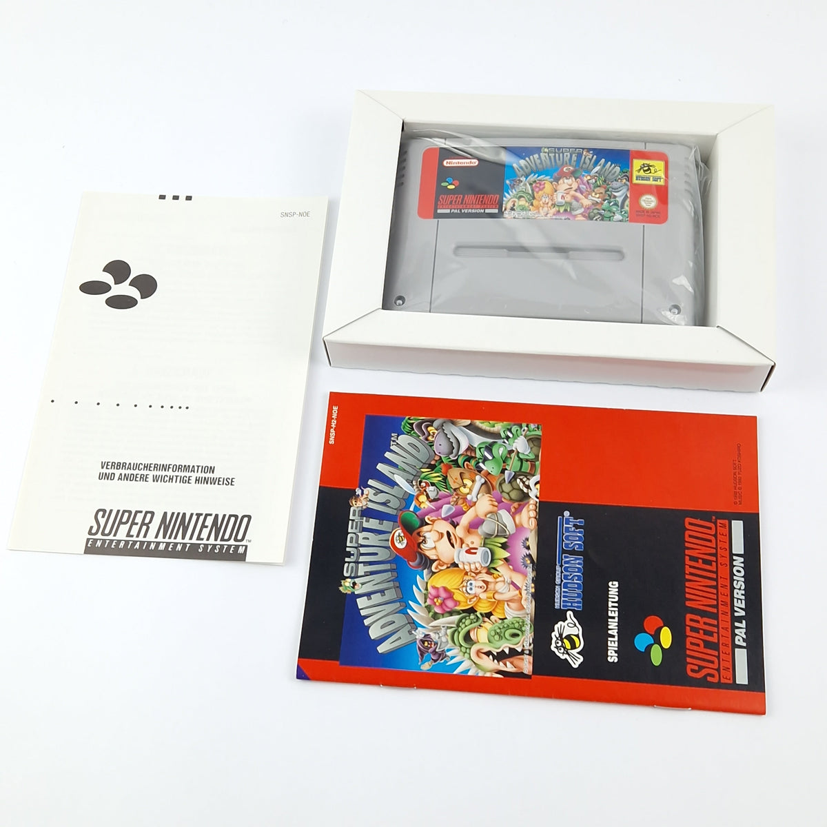 Super Nintendo Spiel – Super Adventure Island OVP CIB