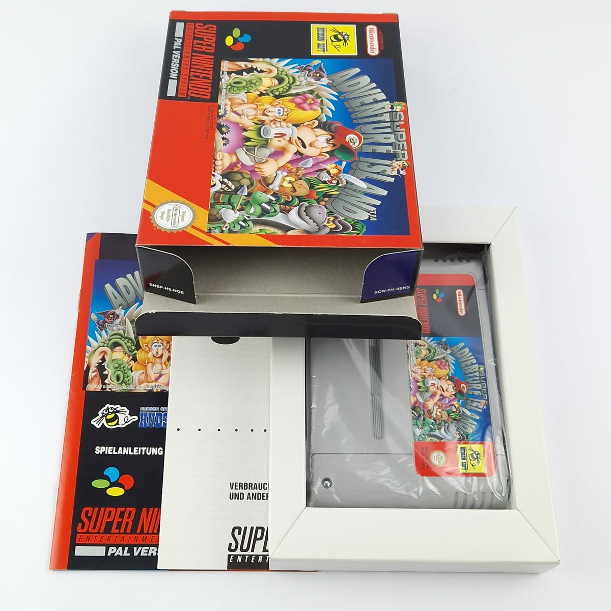 Super Nintendo Spiel – Super Adventure Island OVP CIB