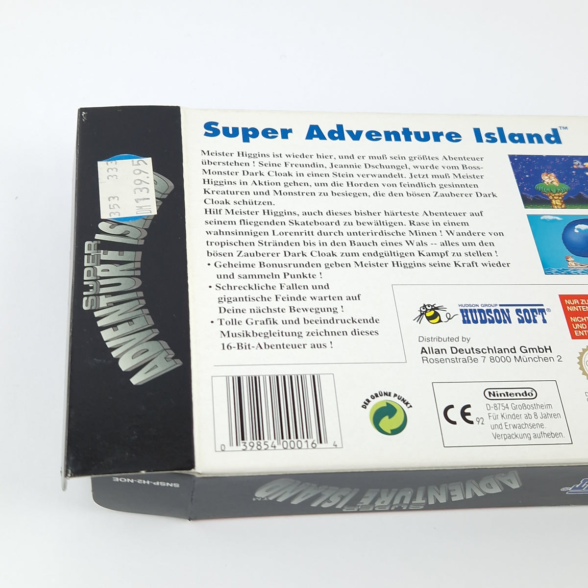 Super Nintendo Spiel – Super Adventure Island OVP CIB