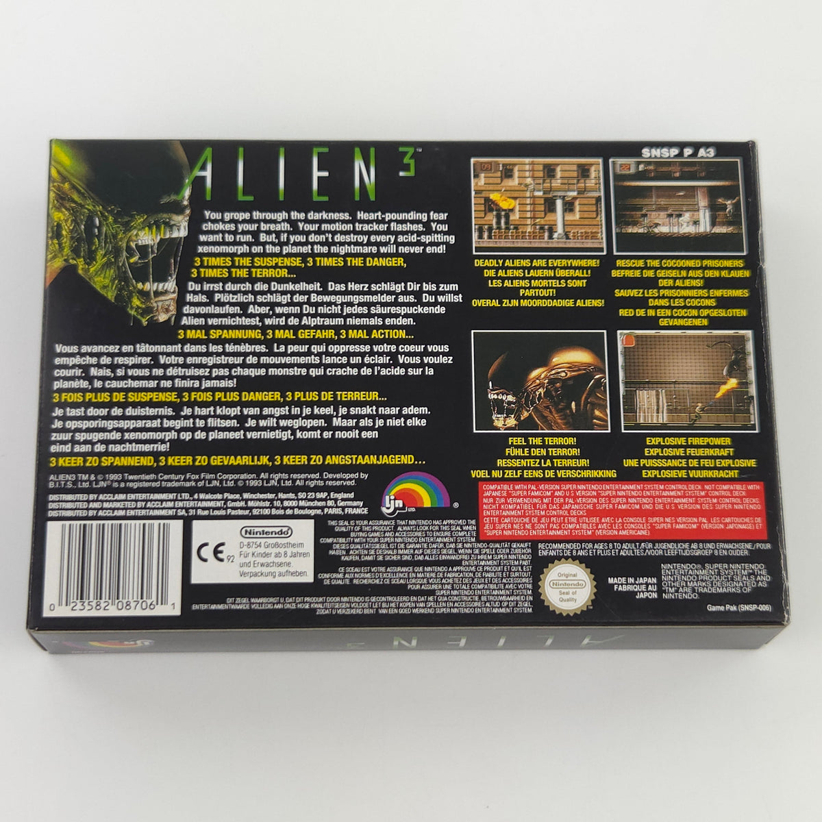 Super Nintendo Spiel Alien 3 nahezu neuwertig OVP
