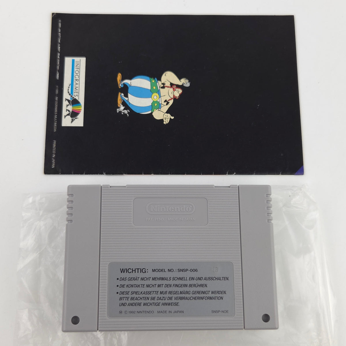 Super Nintendo Spiel Asterix Obelix OVP PAL