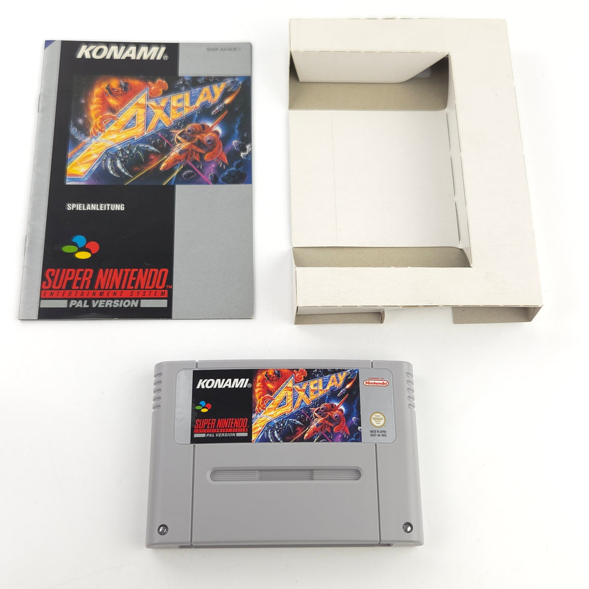 Super Nintendo Spiel Axelay CIB OVP