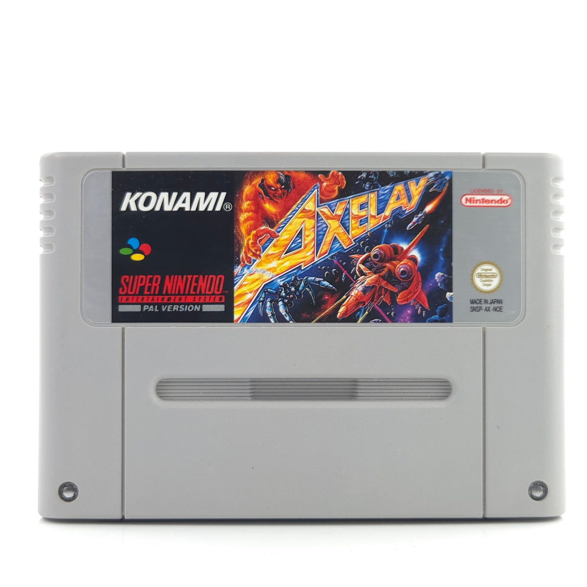 Super Nintendo Spiel Axelay SNES Modul PAL NOE Konami