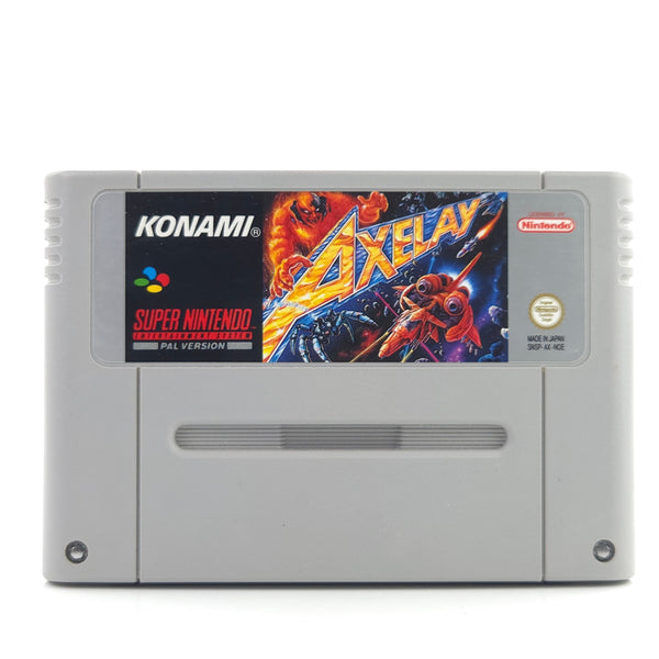 Super Nintendo Spiel Axelay SNES Modul PAL NOE Konami