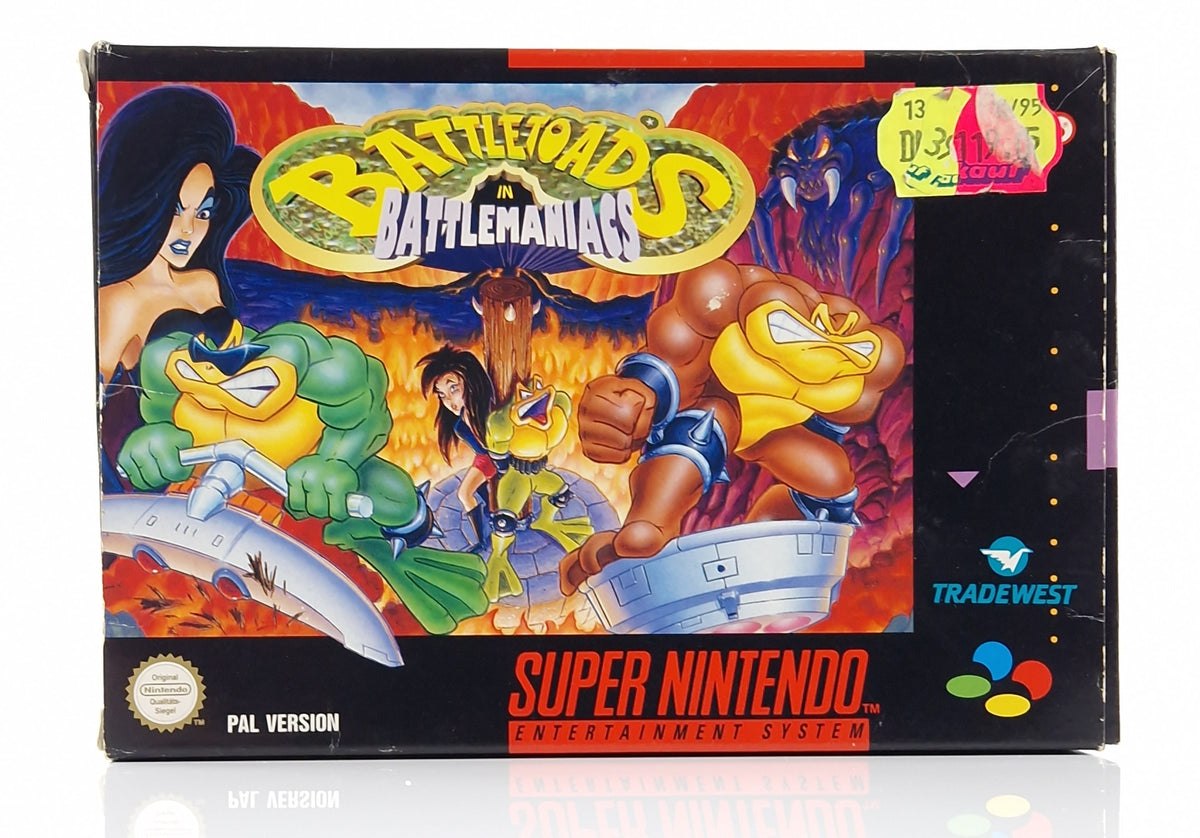 Super Nintendo Spiel – Battletoads in Battlemaniacs OVP PAL