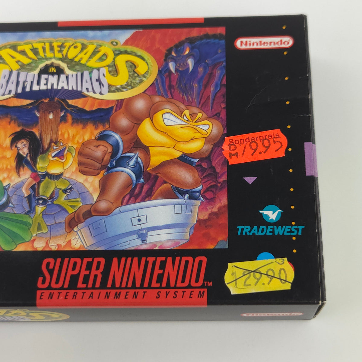 Super Nintendo Spiel Battletoads nahezu neuwertig CIB