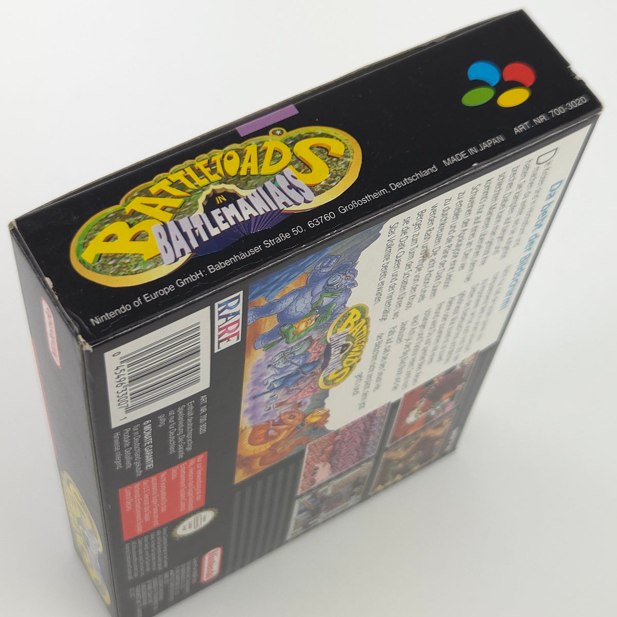 Super Nintendo Spiel Battletoads nahezu neuwertig CIB
