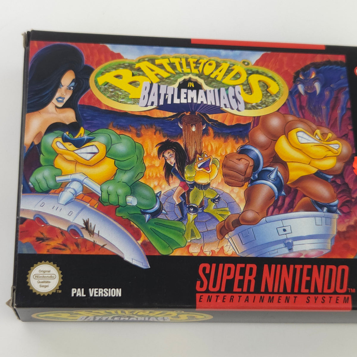 Super Nintendo Spiel Battletoads nahezu neuwertig CIB