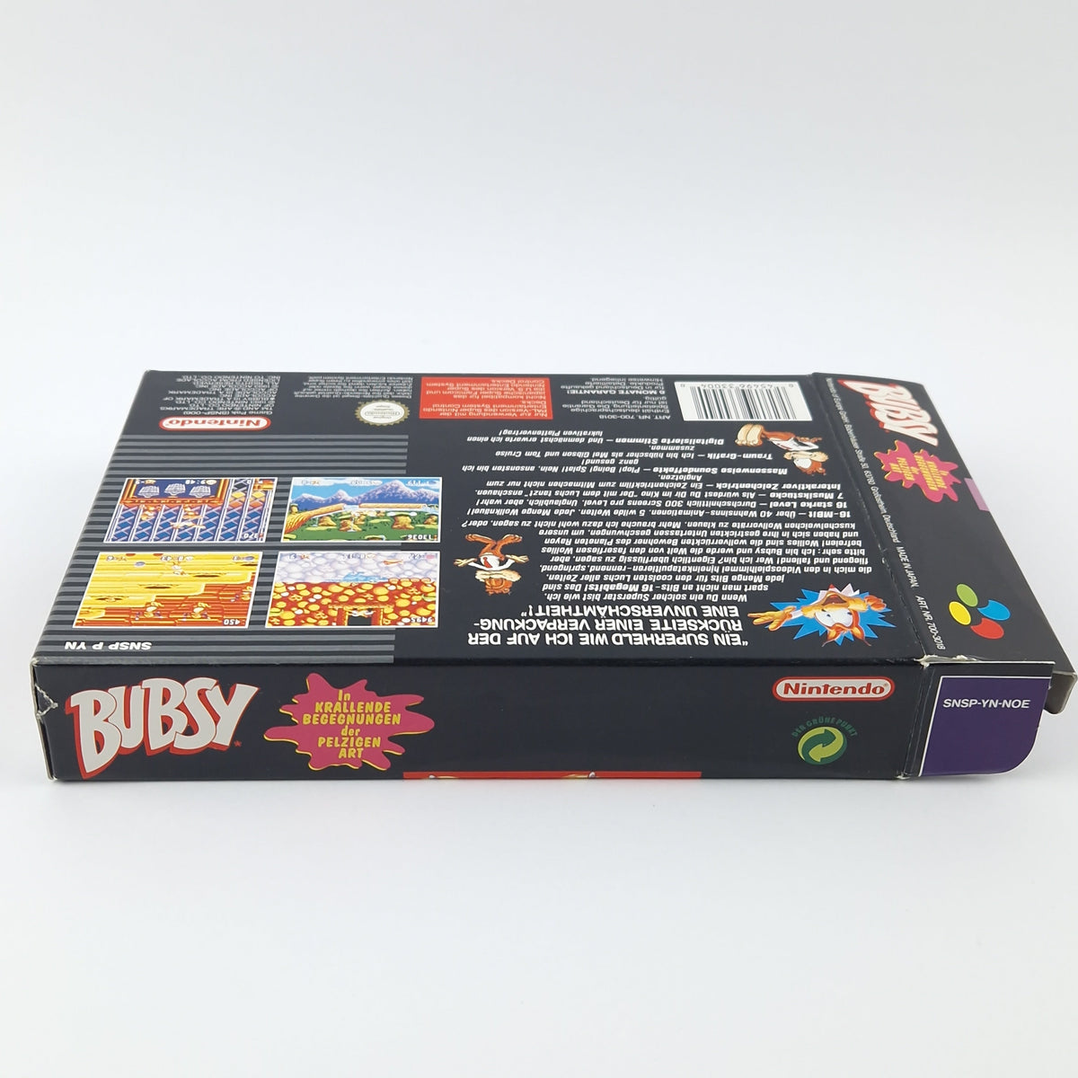Super Nintendo Spiel – Bubsy OVP CIB PAL NOE SNES