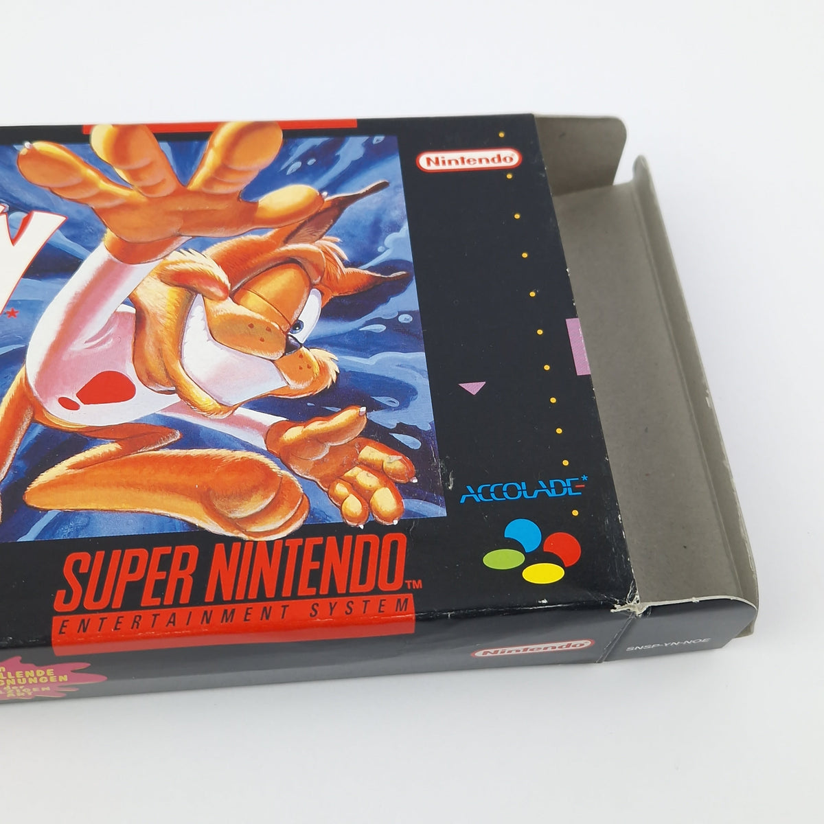 Super Nintendo Spiel – Bubsy OVP CIB PAL NOE SNES