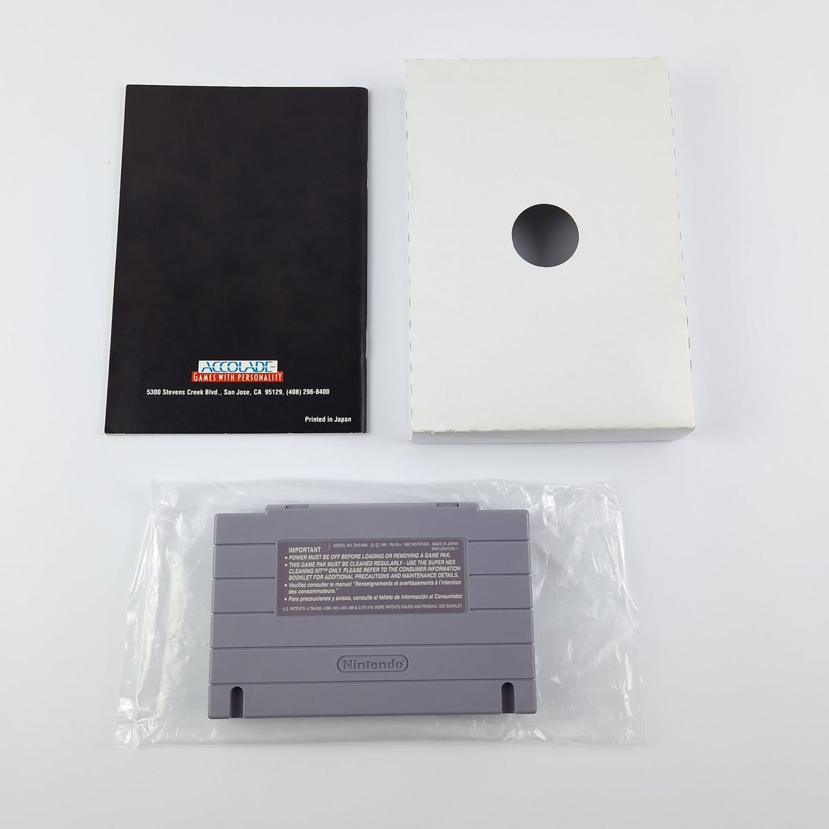 Super Nintendo Spiel – Bubsy OVP Anleitung Modul USA NTSC