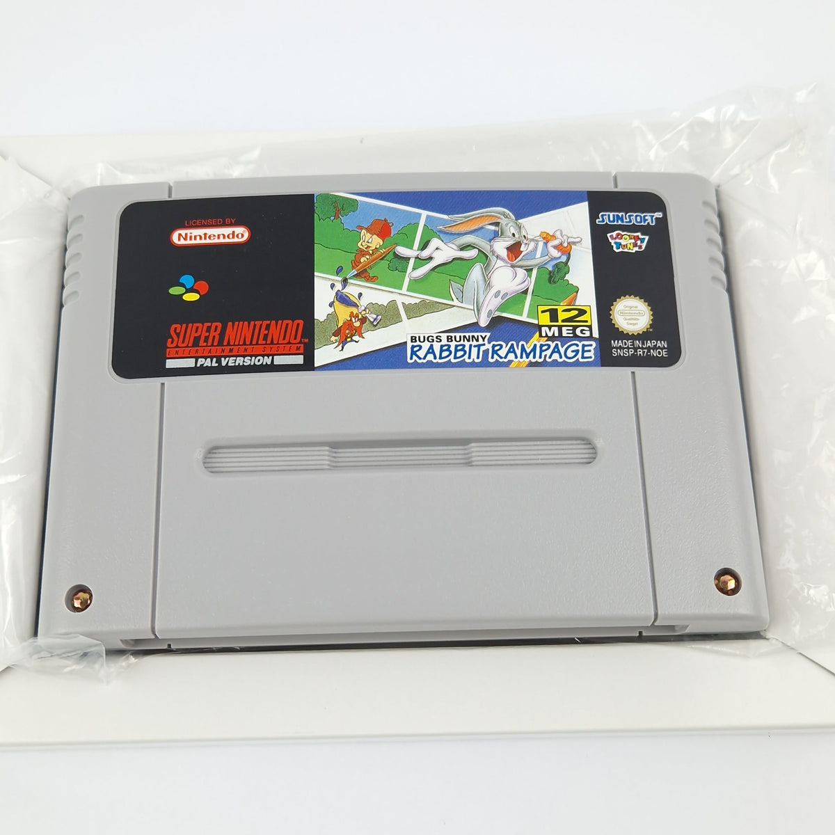 Super Nintendo Spiel – Bugs Bunny Rabbit Rampage OVP CIB