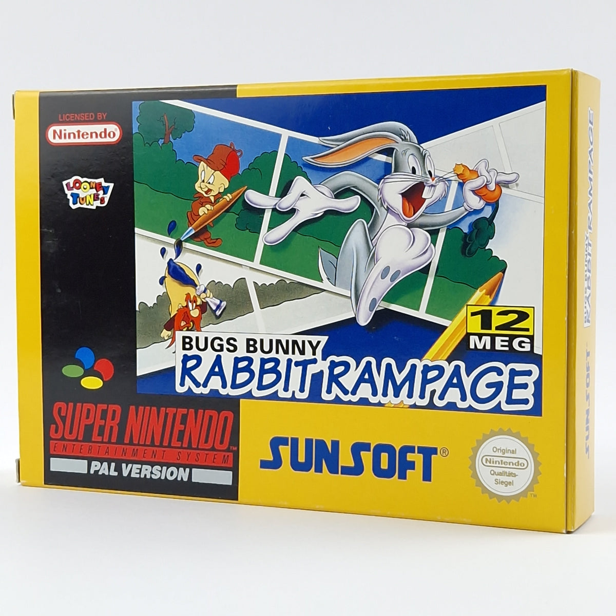 Super Nintendo Spiel – Bugs Bunny Rabbit Rampage OVP CIB