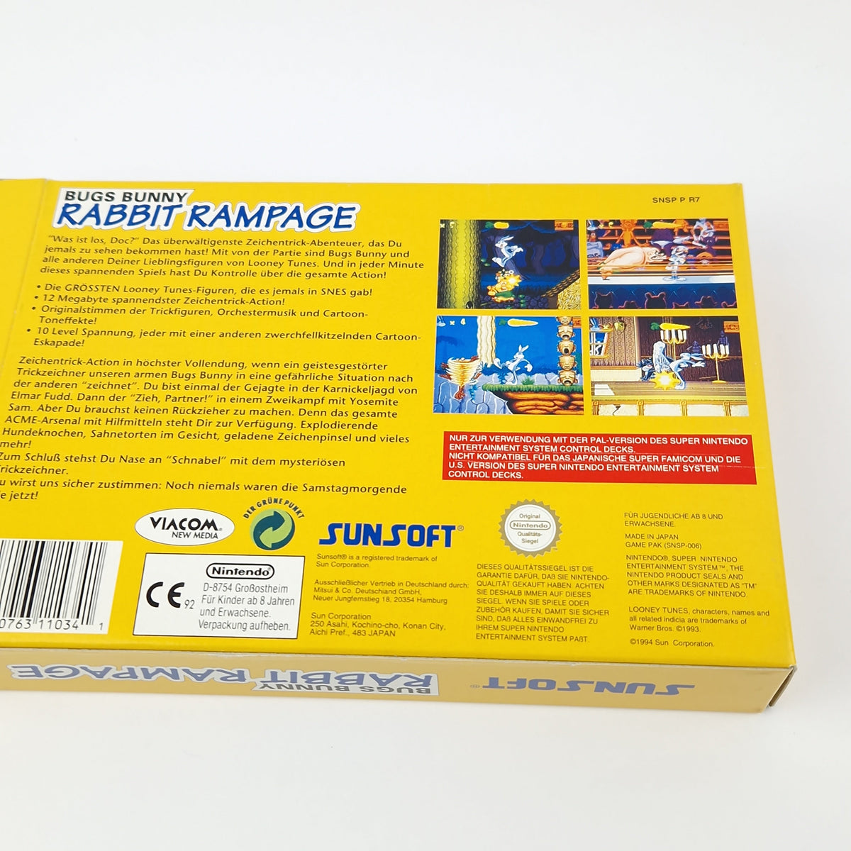 Super Nintendo Spiel – Bugs Bunny Rabbit Rampage OVP CIB