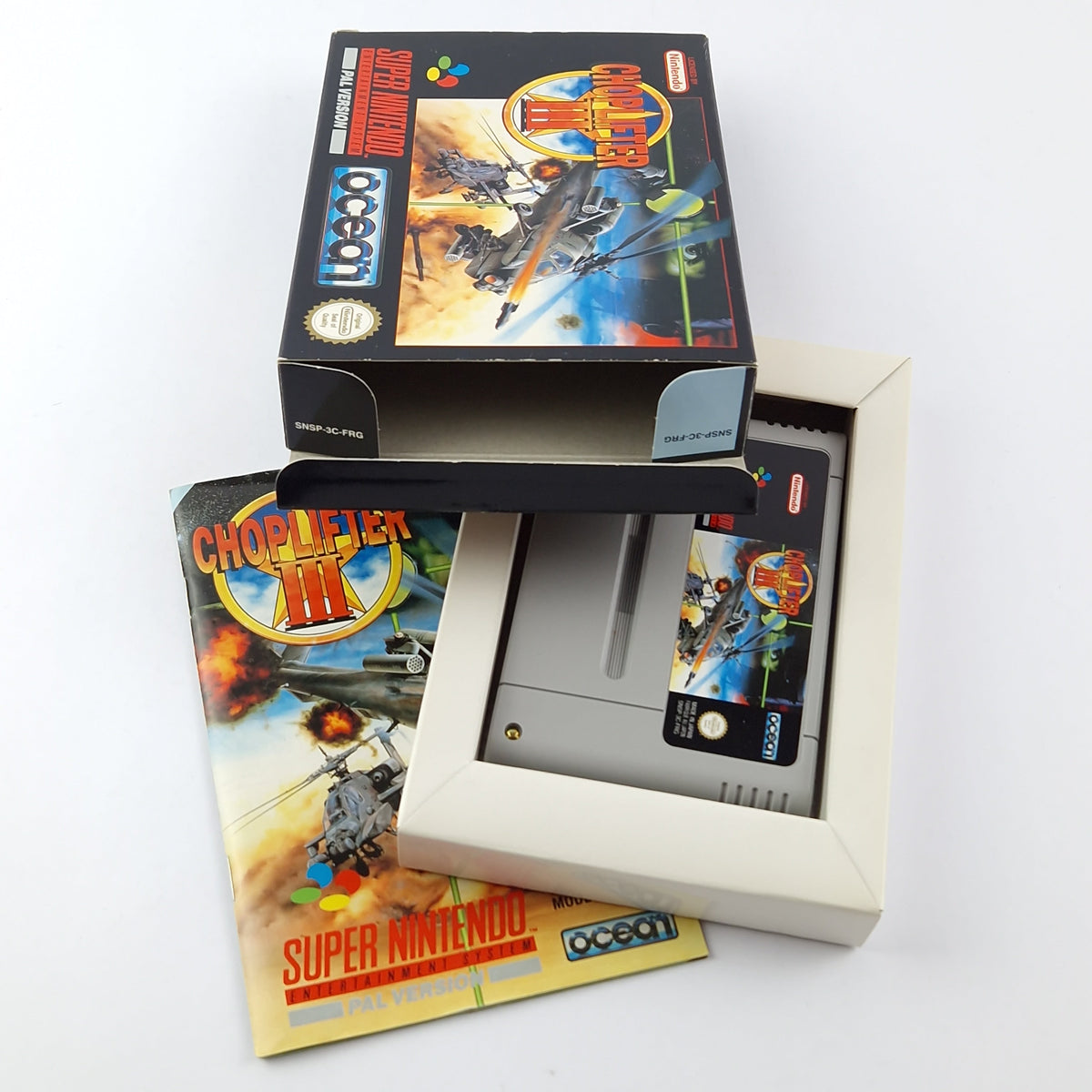 Super Nintendo Spiel – Choplifter III OVP PAL SNES