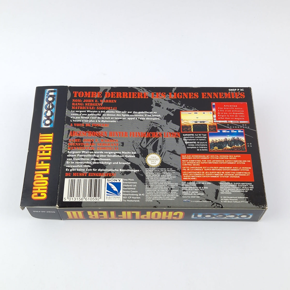 Super Nintendo Spiel – Choplifter III OVP PAL SNES
