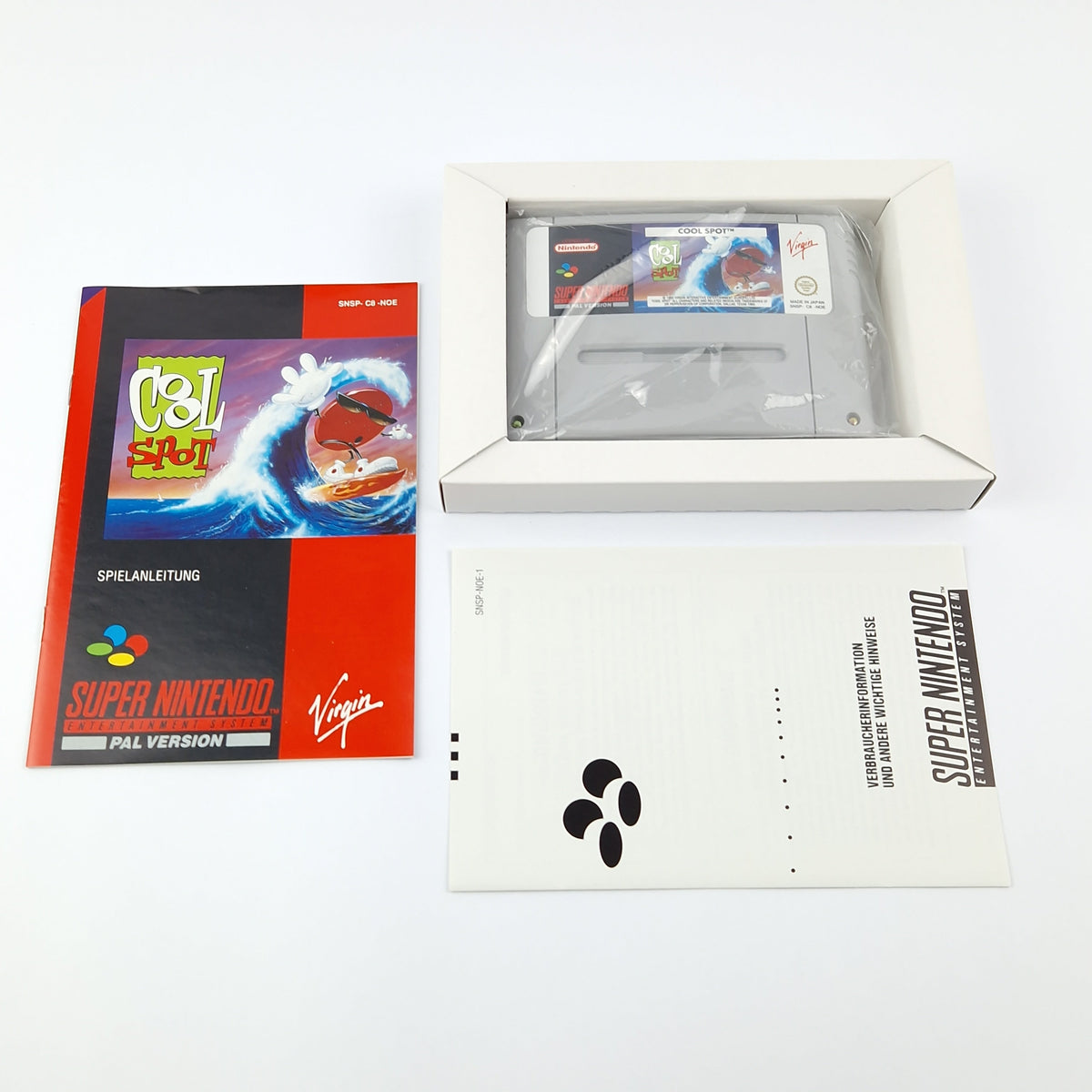 Super Nintendo Spiel – Cool Spot OVP CIB PAL NOE