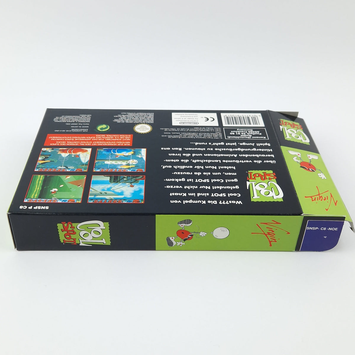 Super Nintendo Spiel – Cool Spot OVP CIB PAL NOE