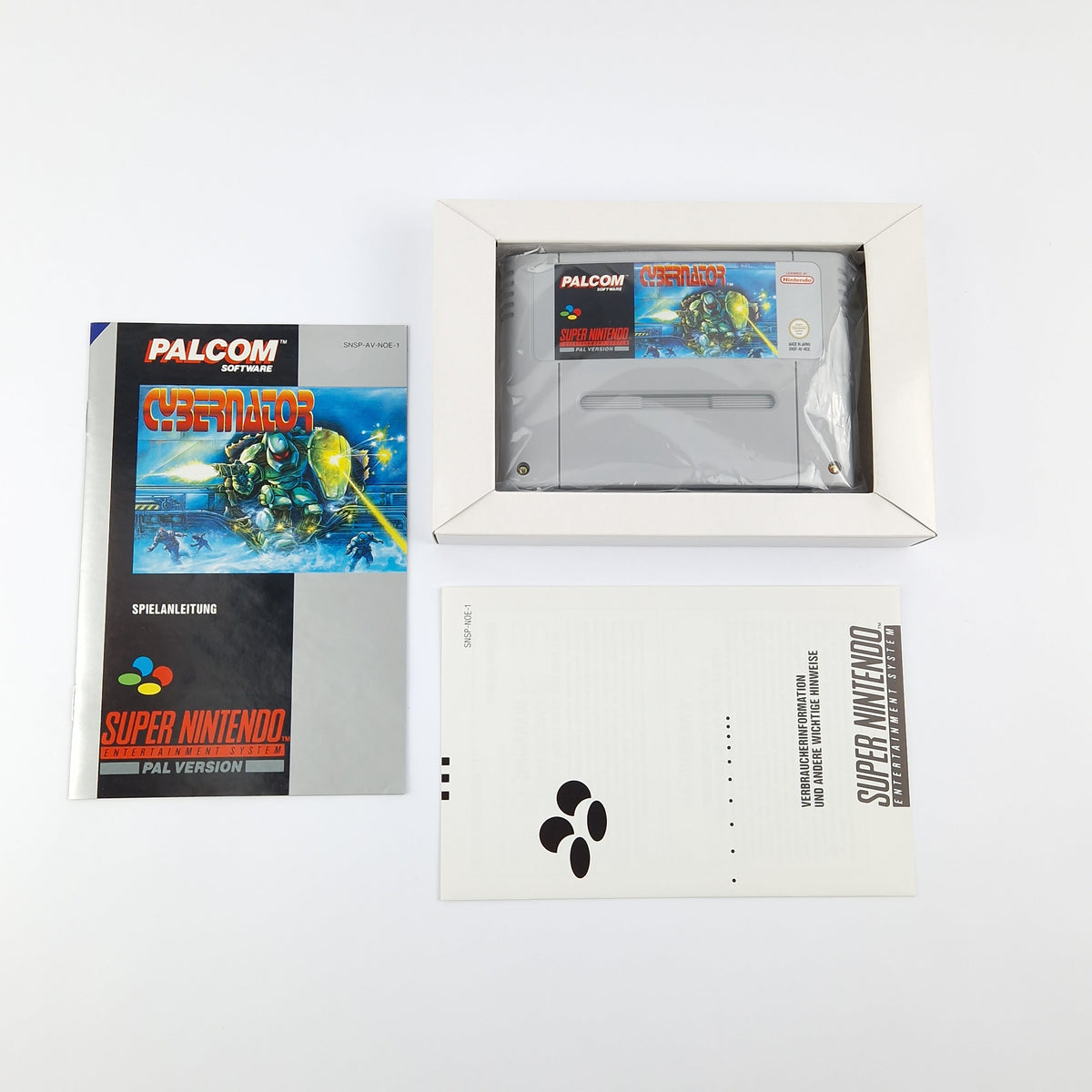 Super Nintendo Spiel – Cybernator OVP CIB PAL SNES