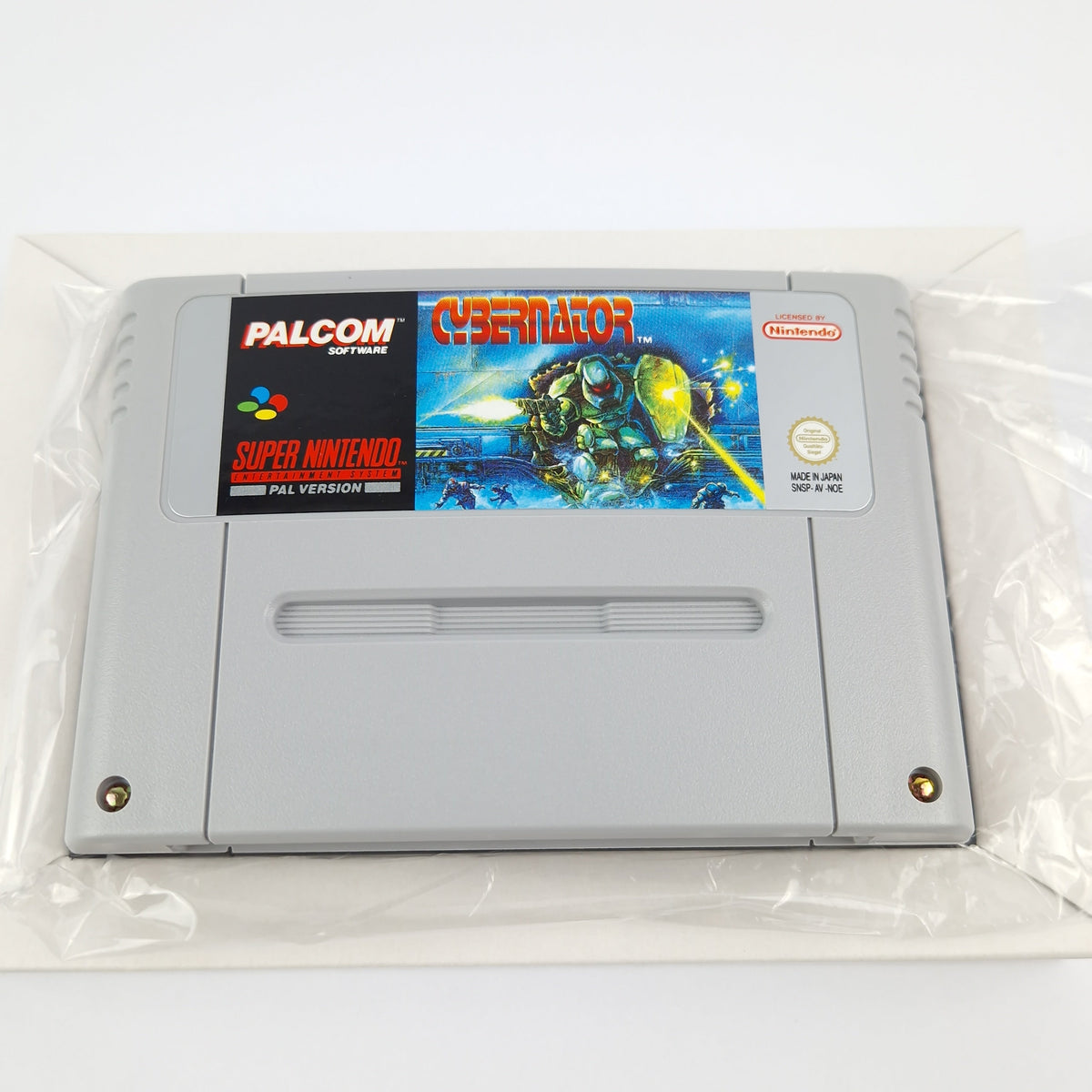 Super Nintendo Spiel – Cybernator OVP CIB PAL SNES