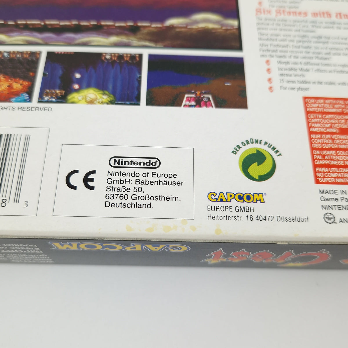 Super Nintendo Spiel – Demons Crest (SNES OVP PAL CIB)