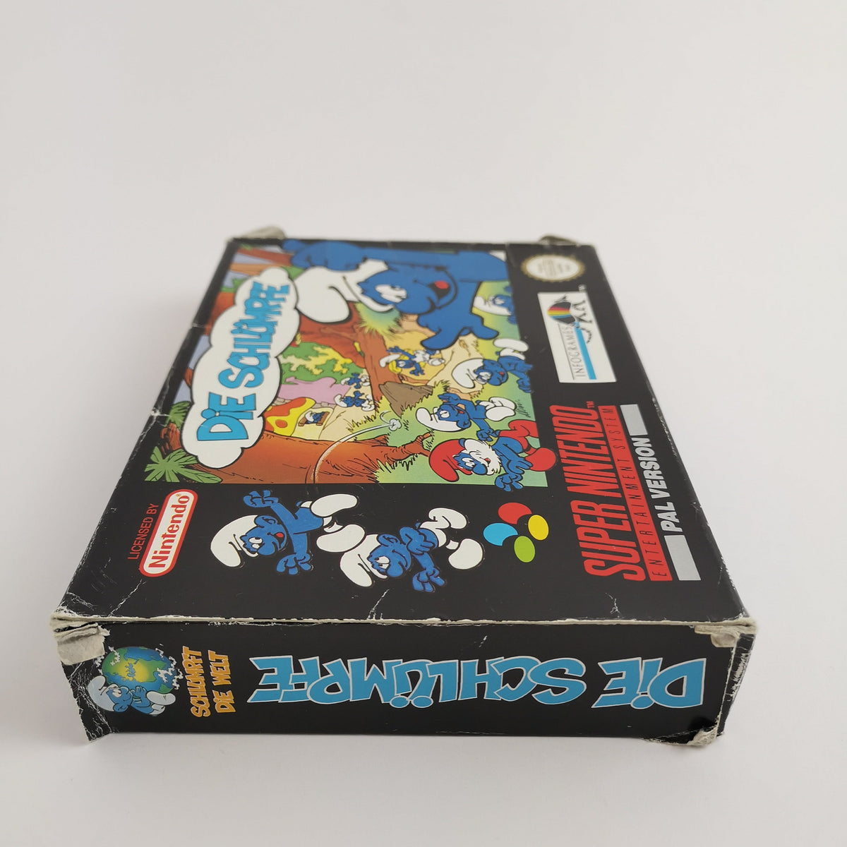 Super Nintendo Spiel – Die Schlümpfe in OVP SNES PAL