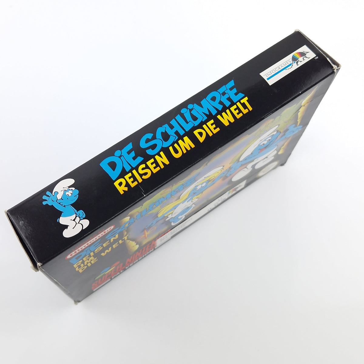 Super Nintendo Spiel – Die Schlümpfe Reisen um die Welt OVP