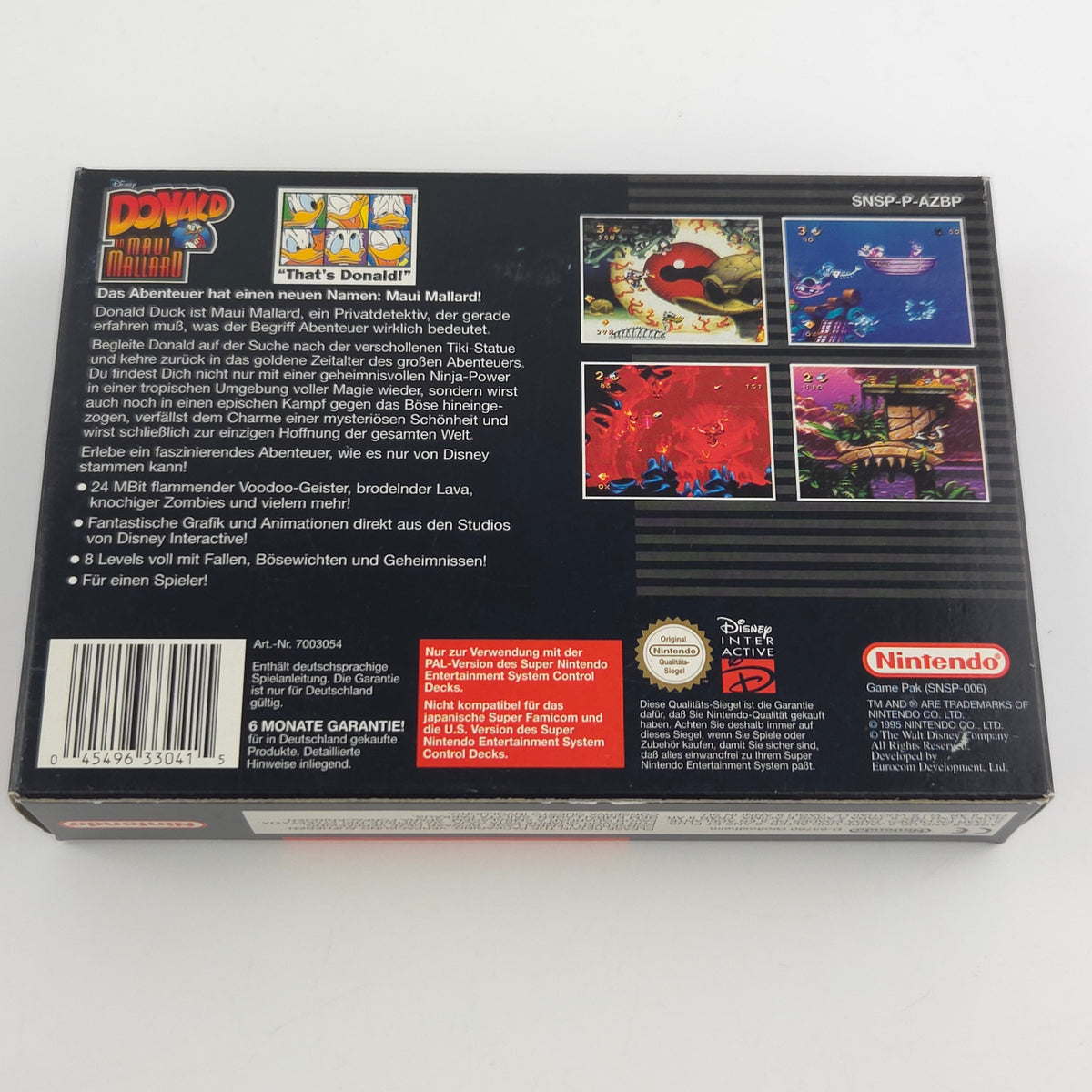 Super Nintendo Spiel – Donald in Maui Mallard SNES OVP PAL