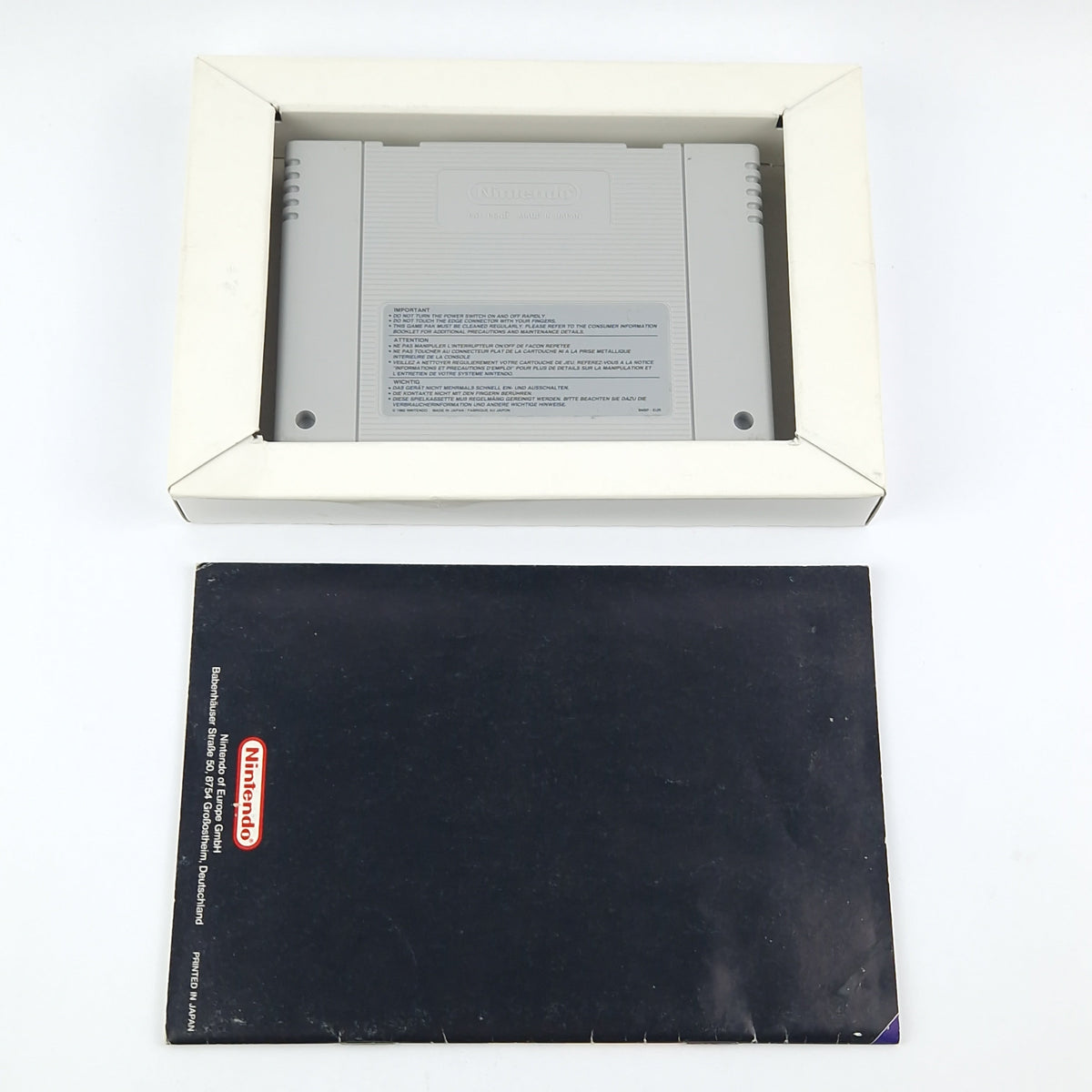 Super Nintendo Spiel – F-Zero Modul Anleitung OVP PAL