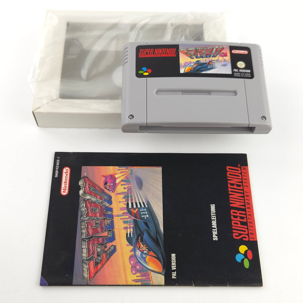 Super Nintendo Spiel F-Zero OVP Anleitung