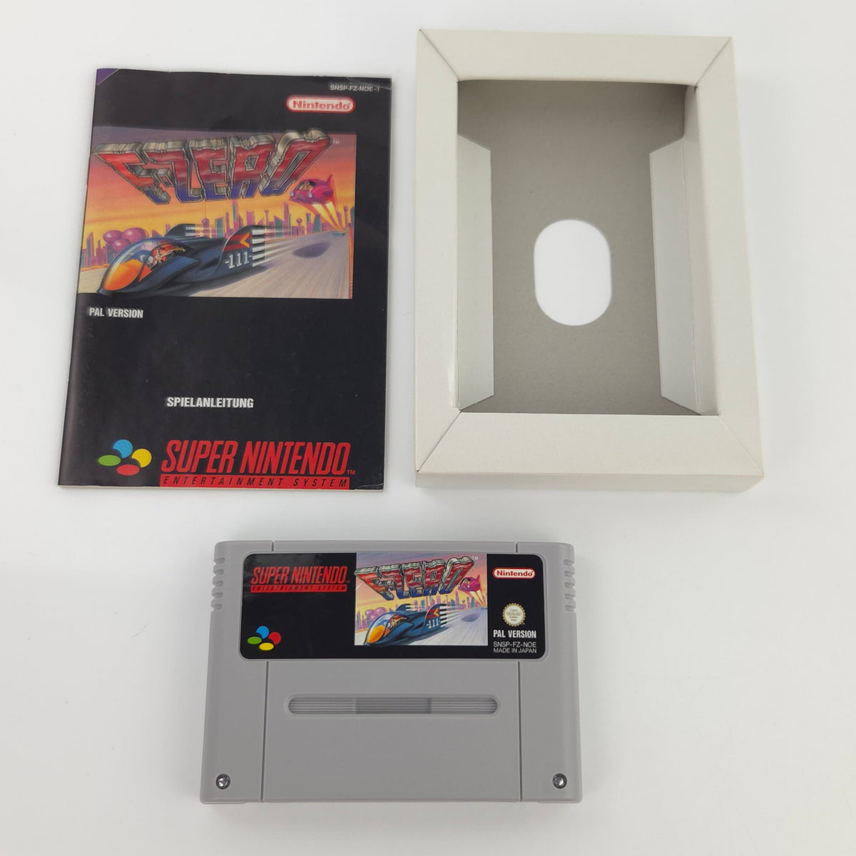 Super Nintendo Spiel F Zero SNES Modul Anleitung OVP PAL