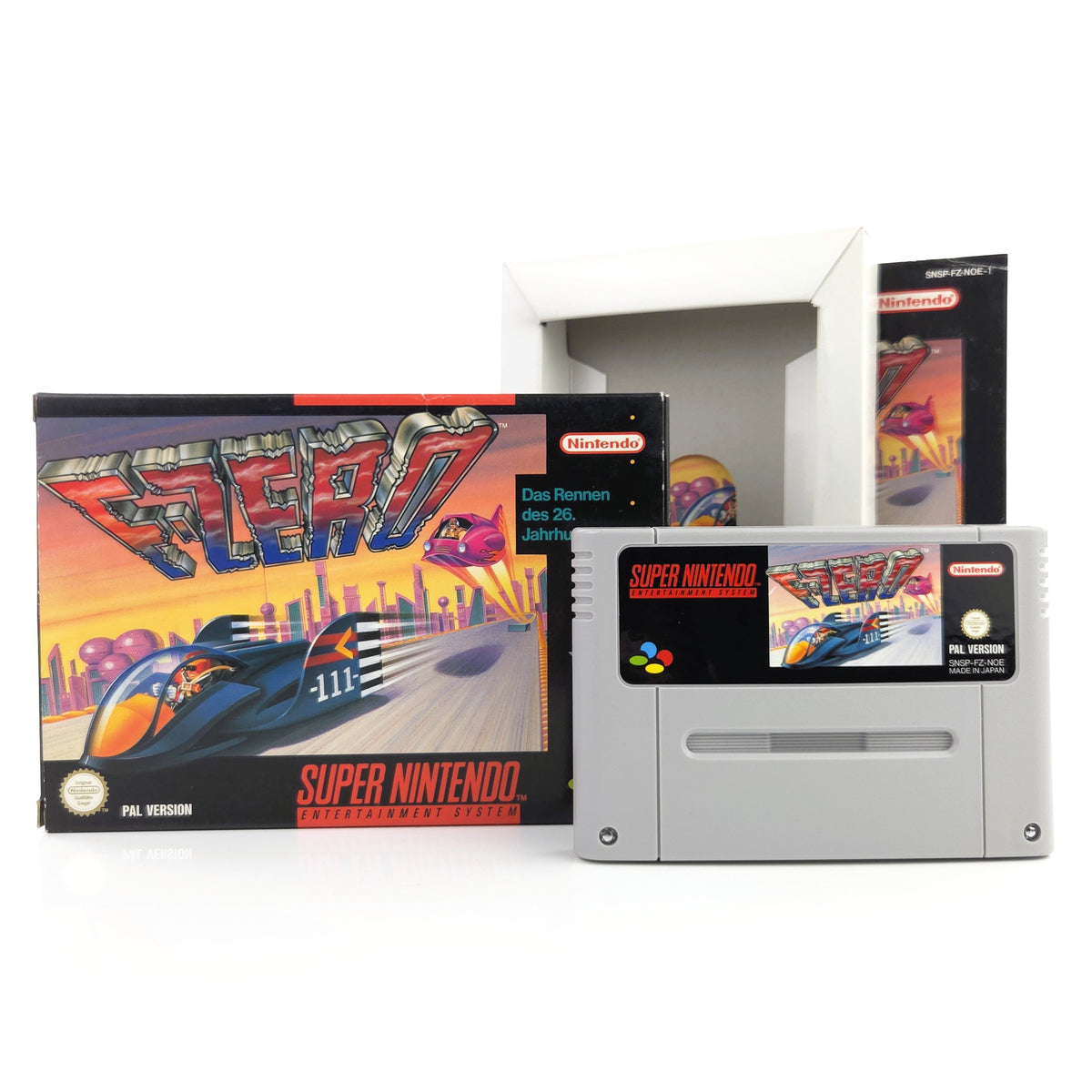 Super Nintendo Spiel F Zero SNES Modul Anleitung OVP PAL
