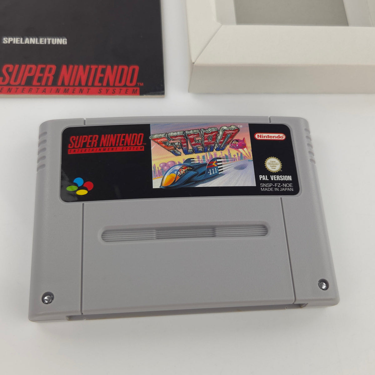 Super Nintendo Spiel F Zero SNES Modul Anleitung OVP PAL