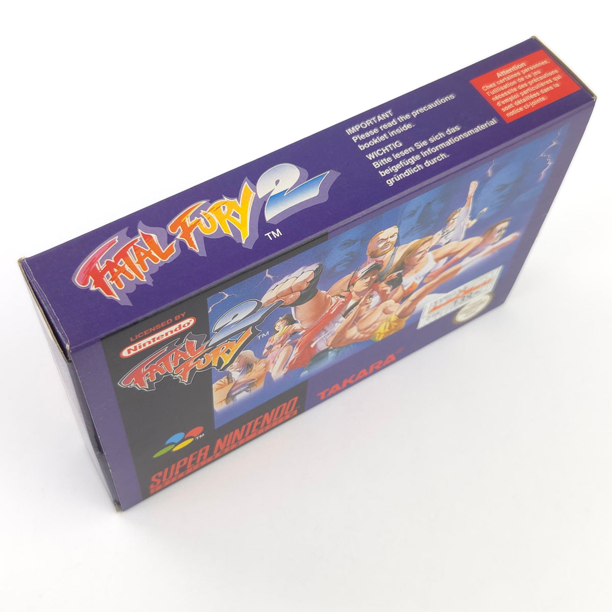 Super Nintendo Spiel Fatal Fury 2 OVP PAL CIB