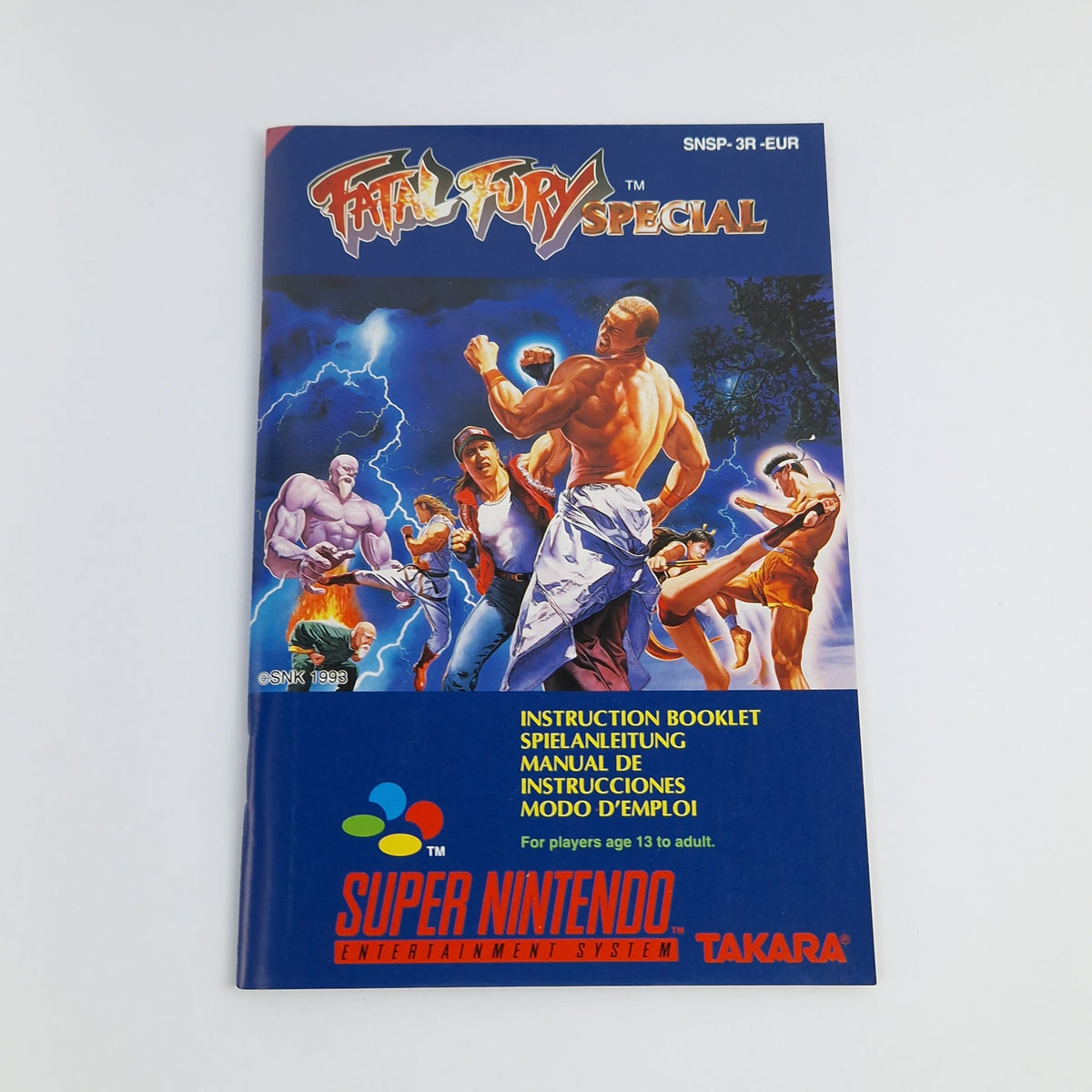 Super Nintendo Spiel – Fatal Fury Special OVP PAL CIB
