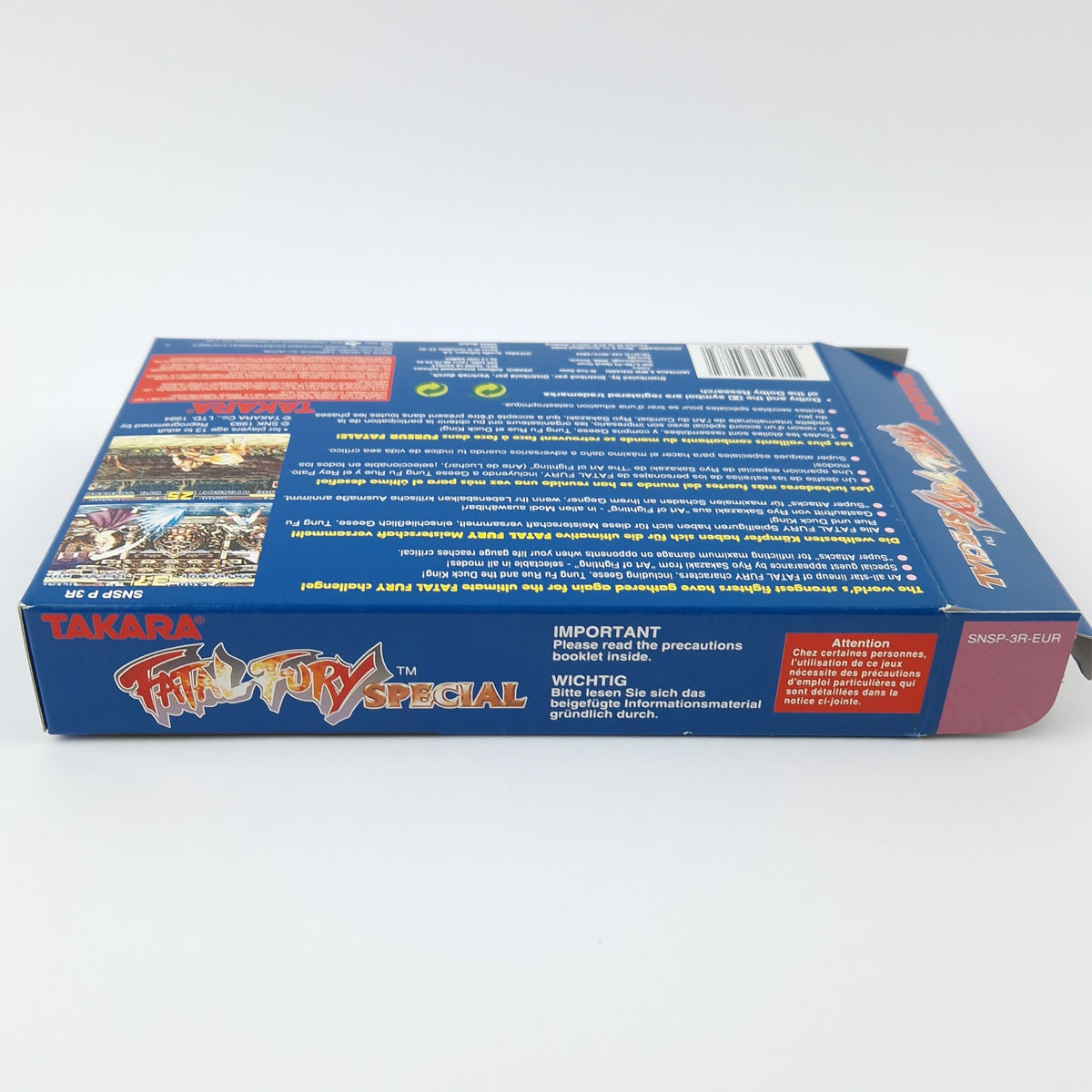 Super Nintendo Spiel – Fatal Fury Special OVP PAL CIB