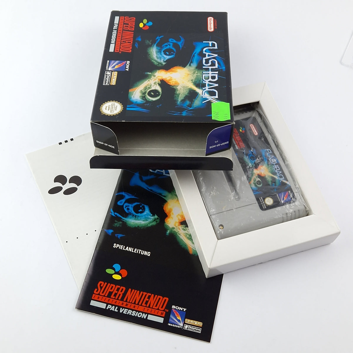 Super Nintendo Spiel – Flashback OVP Anleitung SNES PAL
