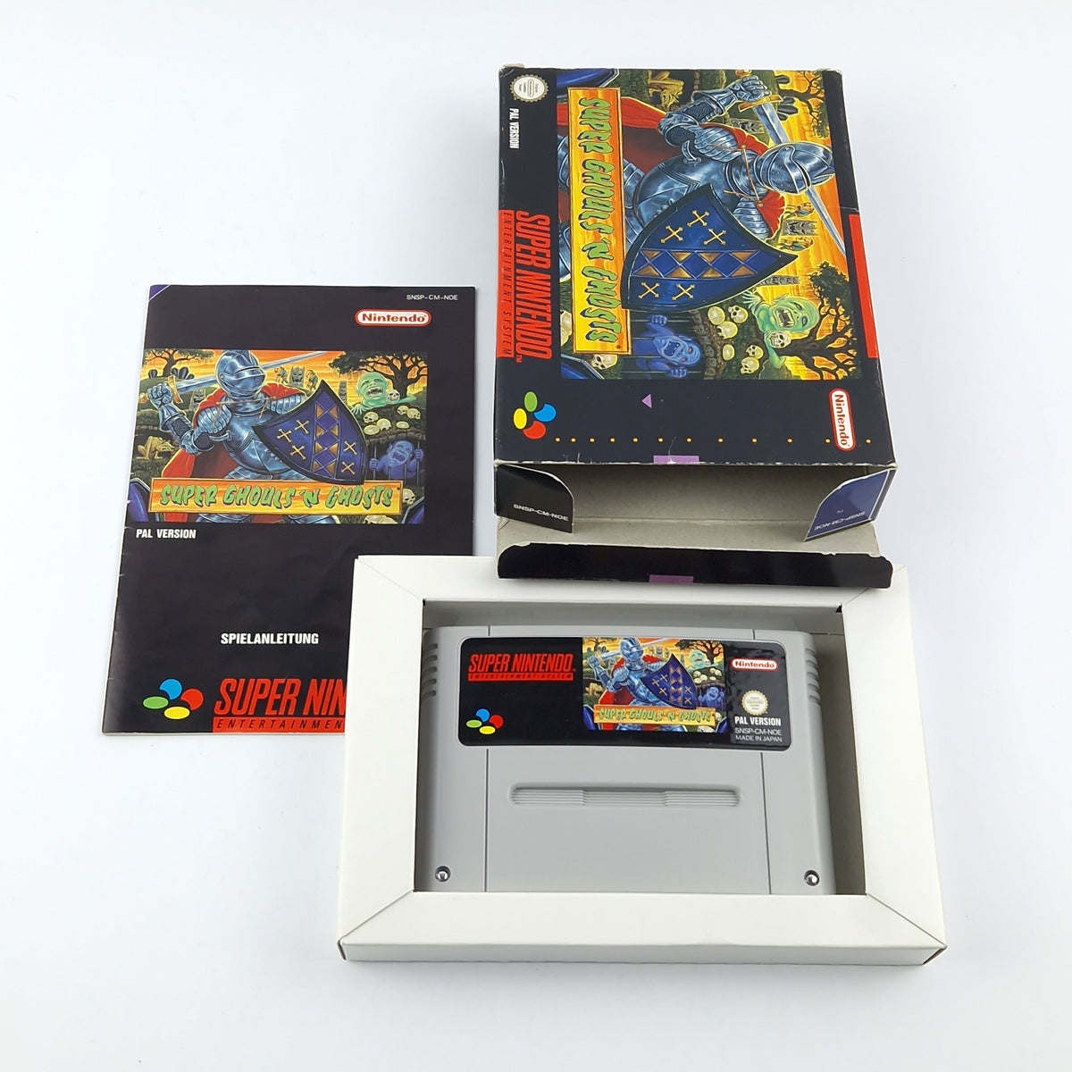 Super Nintendo Spiel – Super Ghouls N Ghosts OVP PAL